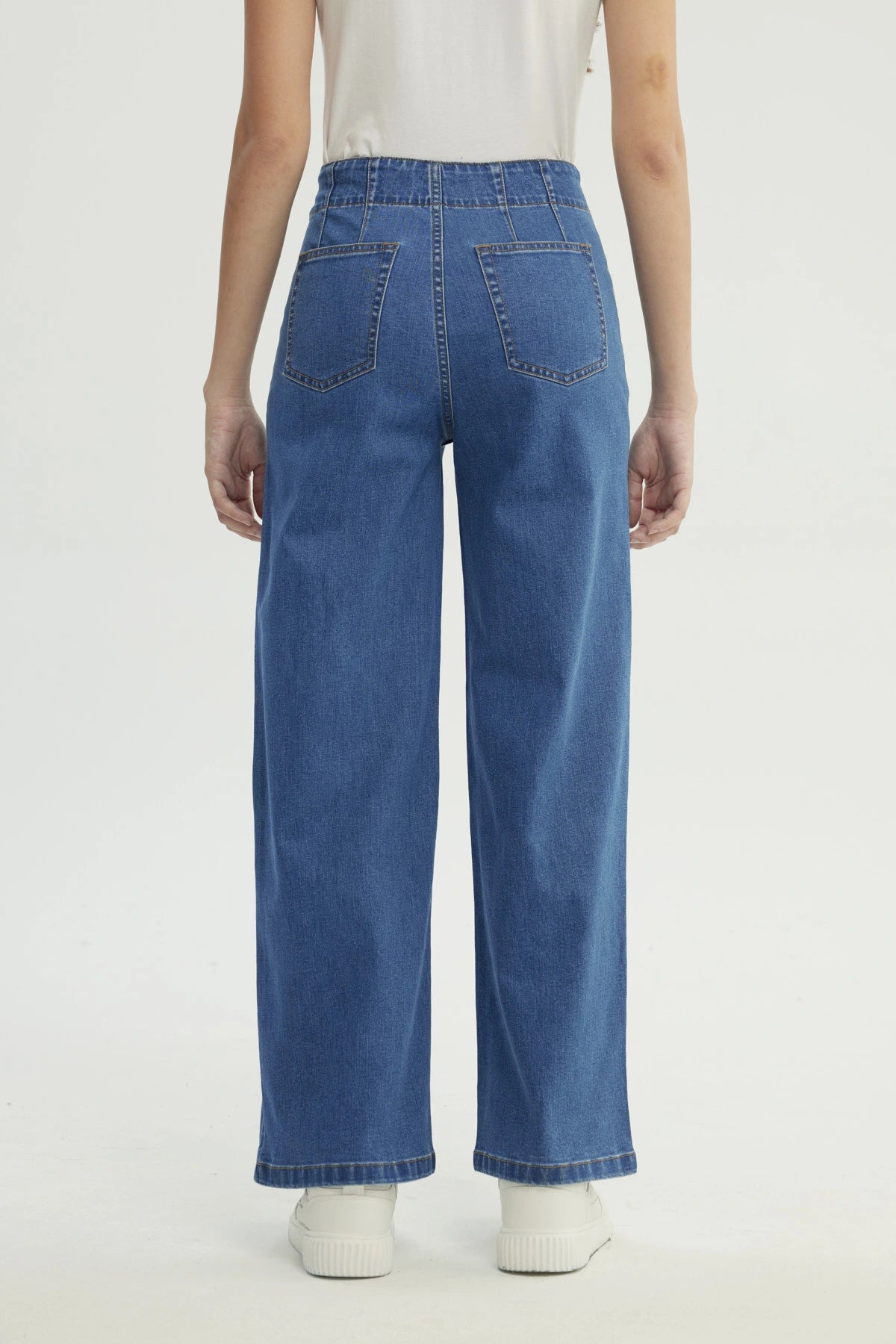 Jeans Mujer Calce Recto Azul