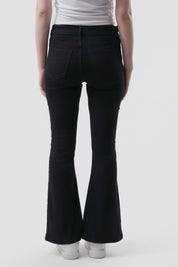 Jeans Flare Mujer Negro