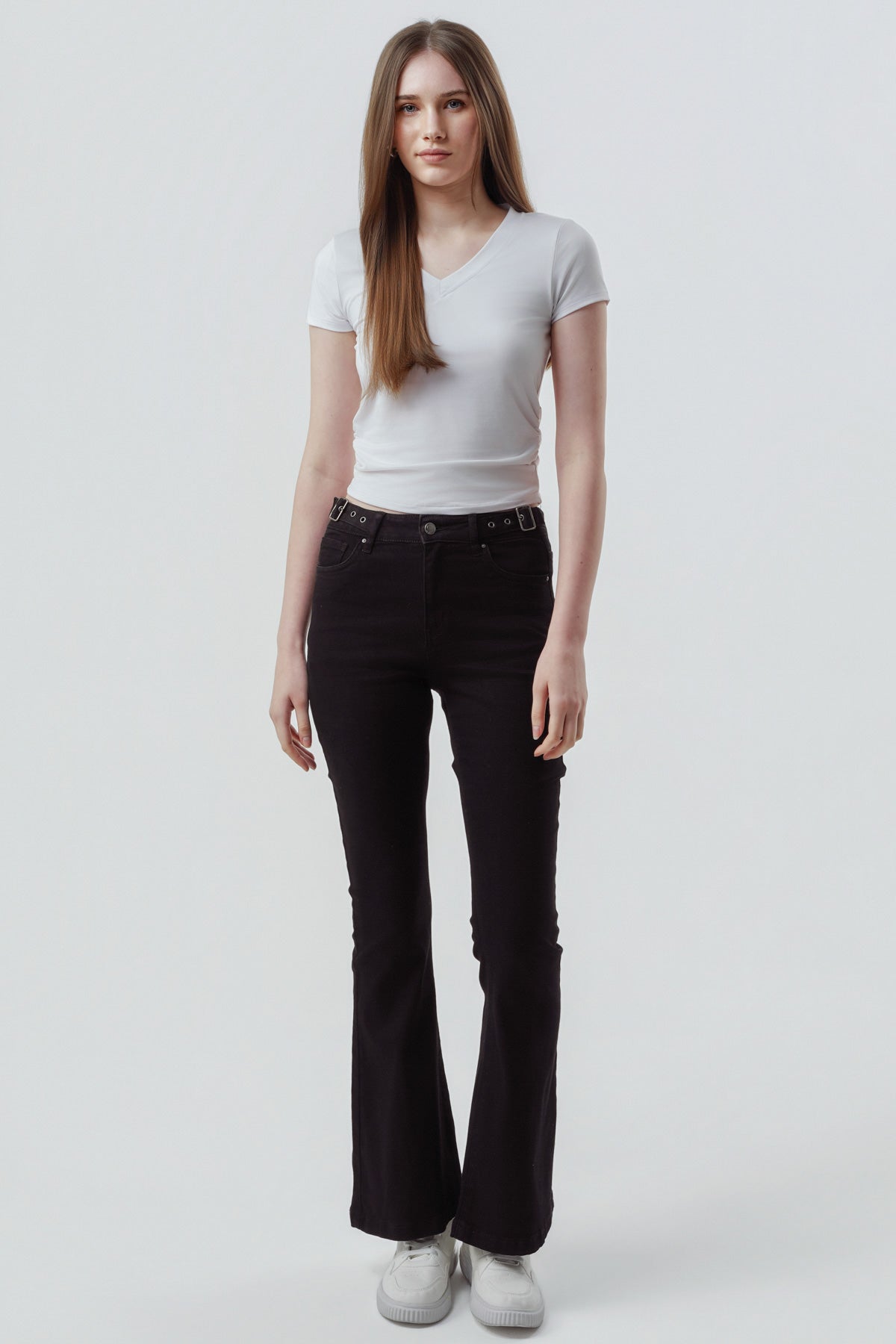 Jeans Flare Mujer Negro
