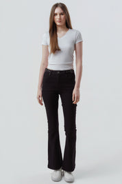 Jeans Flare Mujer Negro