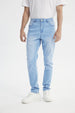 Jeans Skinny Hombre Azul Claro
