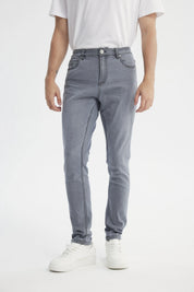 Jeans Skinny Hombre Gris
