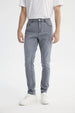 Jeans Skinny Hombre Gris