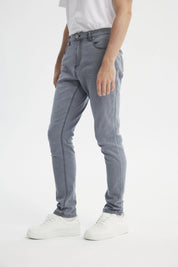 Jeans Skinny Hombre Gris