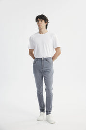 Jeans Skinny Hombre Gris