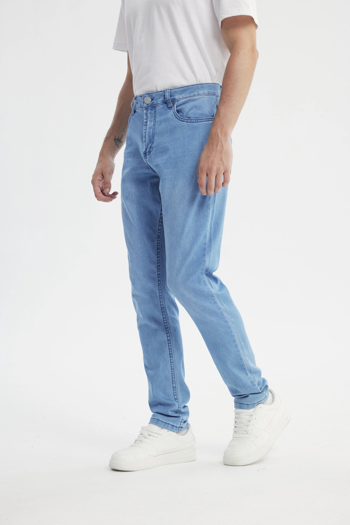 Jeans Skinny Hombre Azul