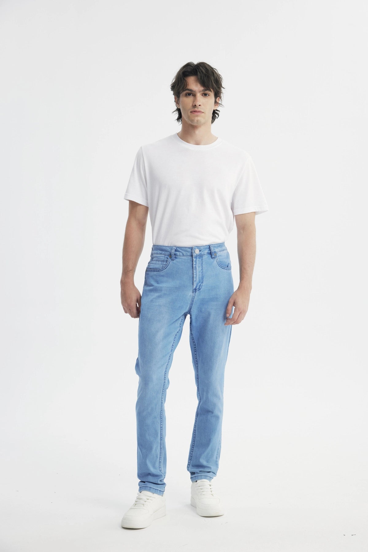 Jeans Skinny Hombre Azul