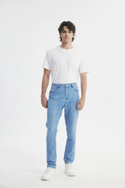 Jeans Skinny Hombre Azul