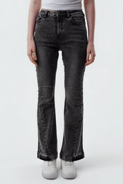 Jeans Flare Mujer Negro
