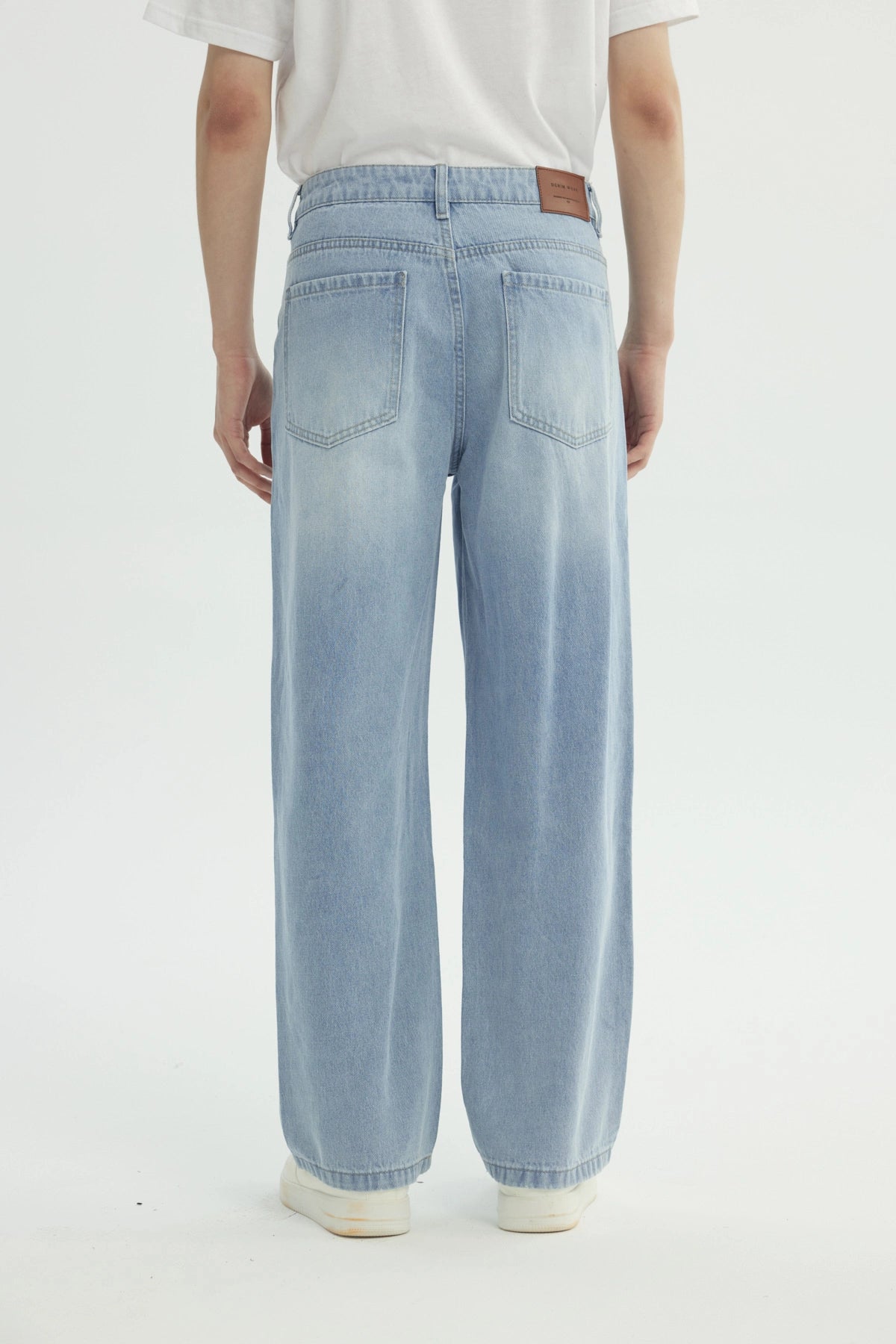 Jeans Straight Hombre Azul Claro
