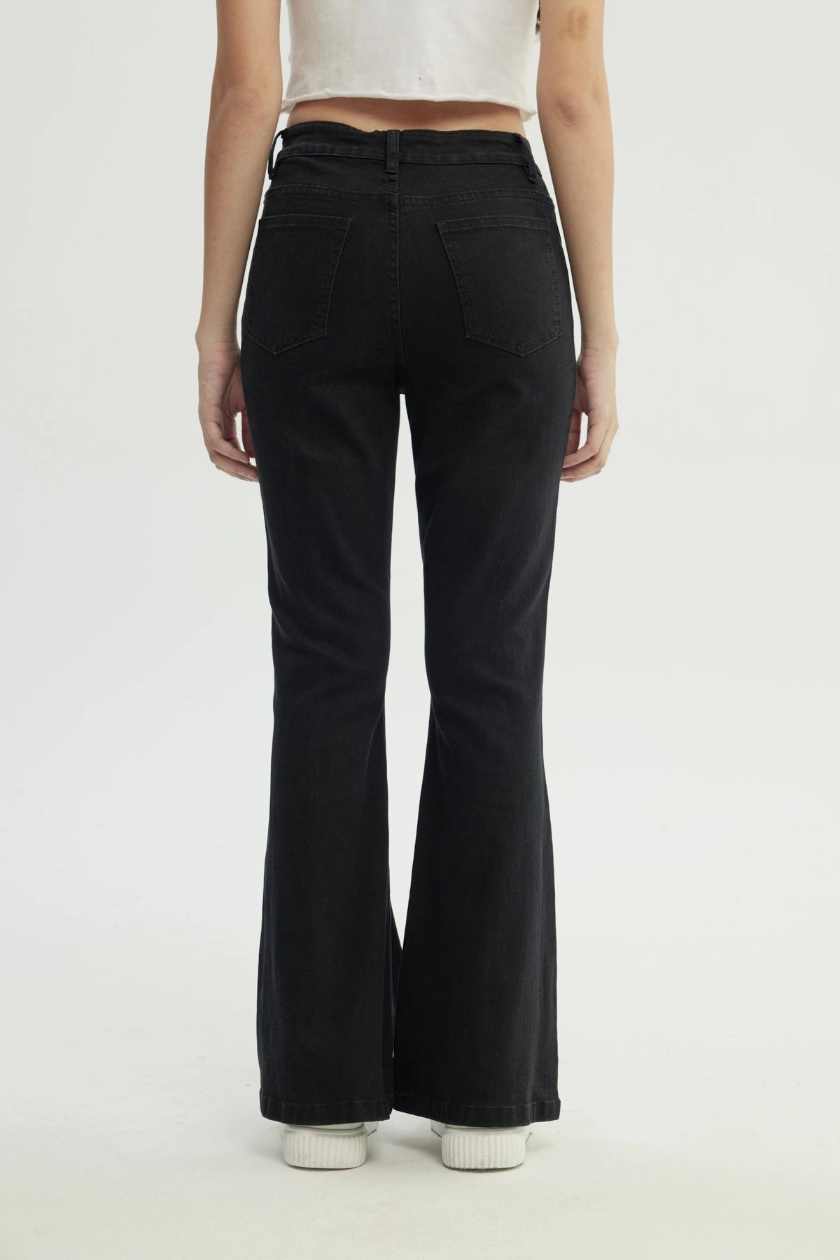 Jeans Mujer Flare Negro
