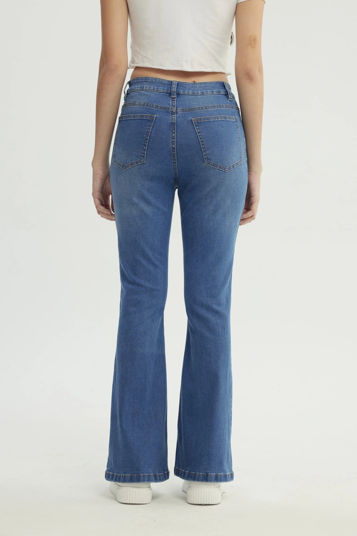 Jeans Mujer Flare Azul