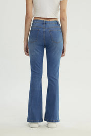 Jeans Mujer Flare Azul