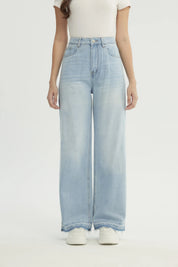 Jeans Mujer Calce Recto Azul