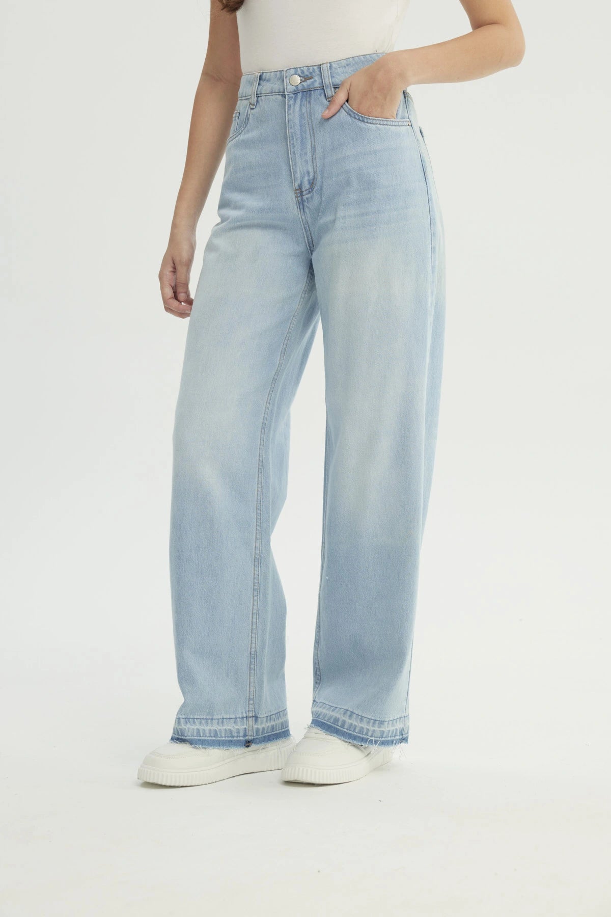 Jeans Mujer Calce Recto Azul