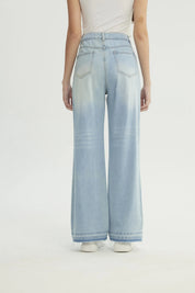 Jeans Mujer Calce Recto Azul