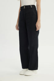 Jeans Mujer Calce Recto Negro