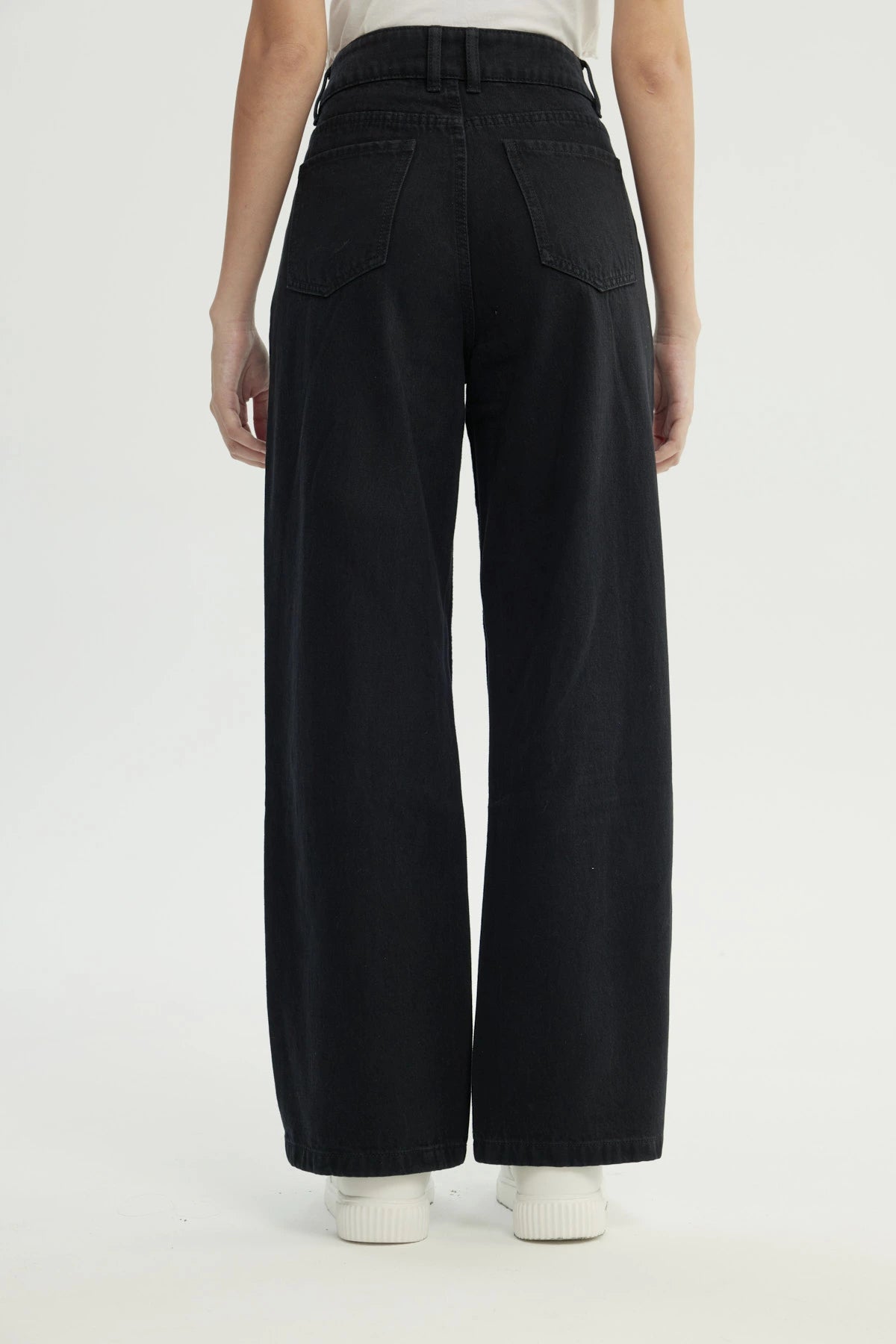 Jeans Mujer Calce Recto Negro