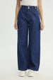 Jeans Mujer Calce Recto Azul Oscuro
