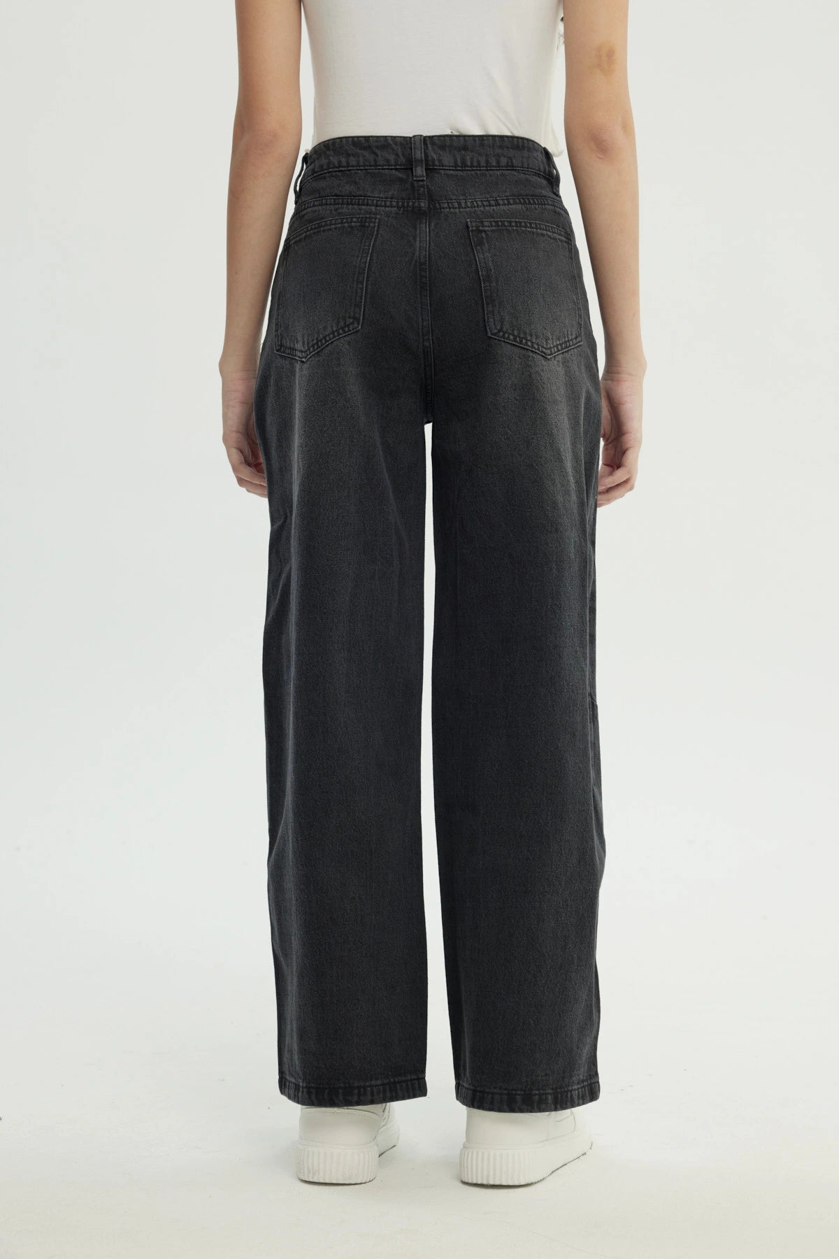 Jeans Mujer Baggy Negro