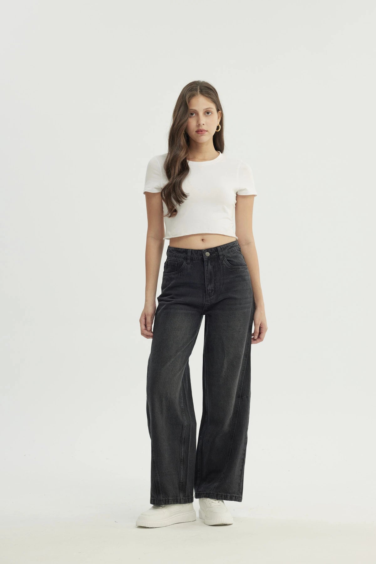 Jeans Mujer Baggy Negro