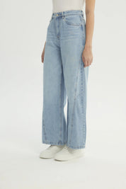 Jeans Mujer Baggy Azul