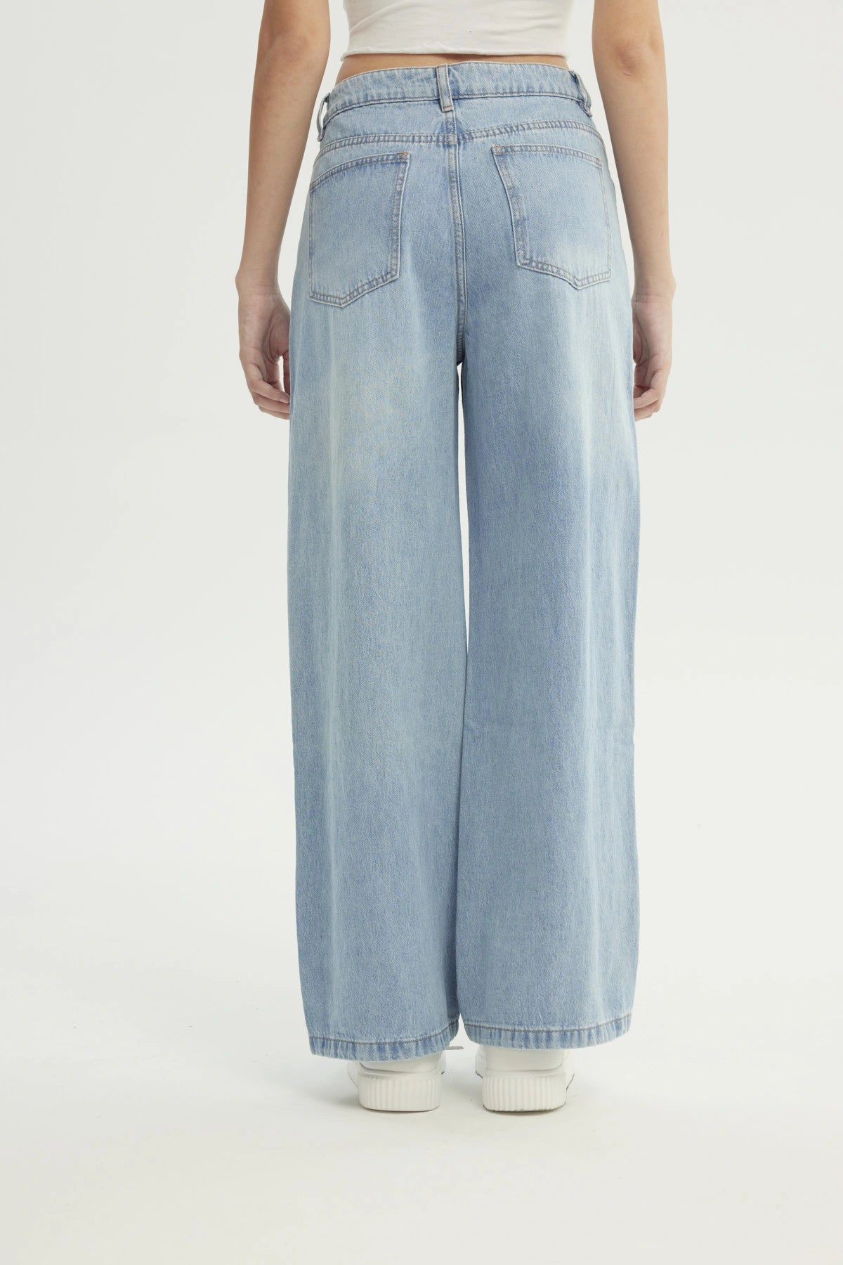 Jeans Mujer Baggy Azul
