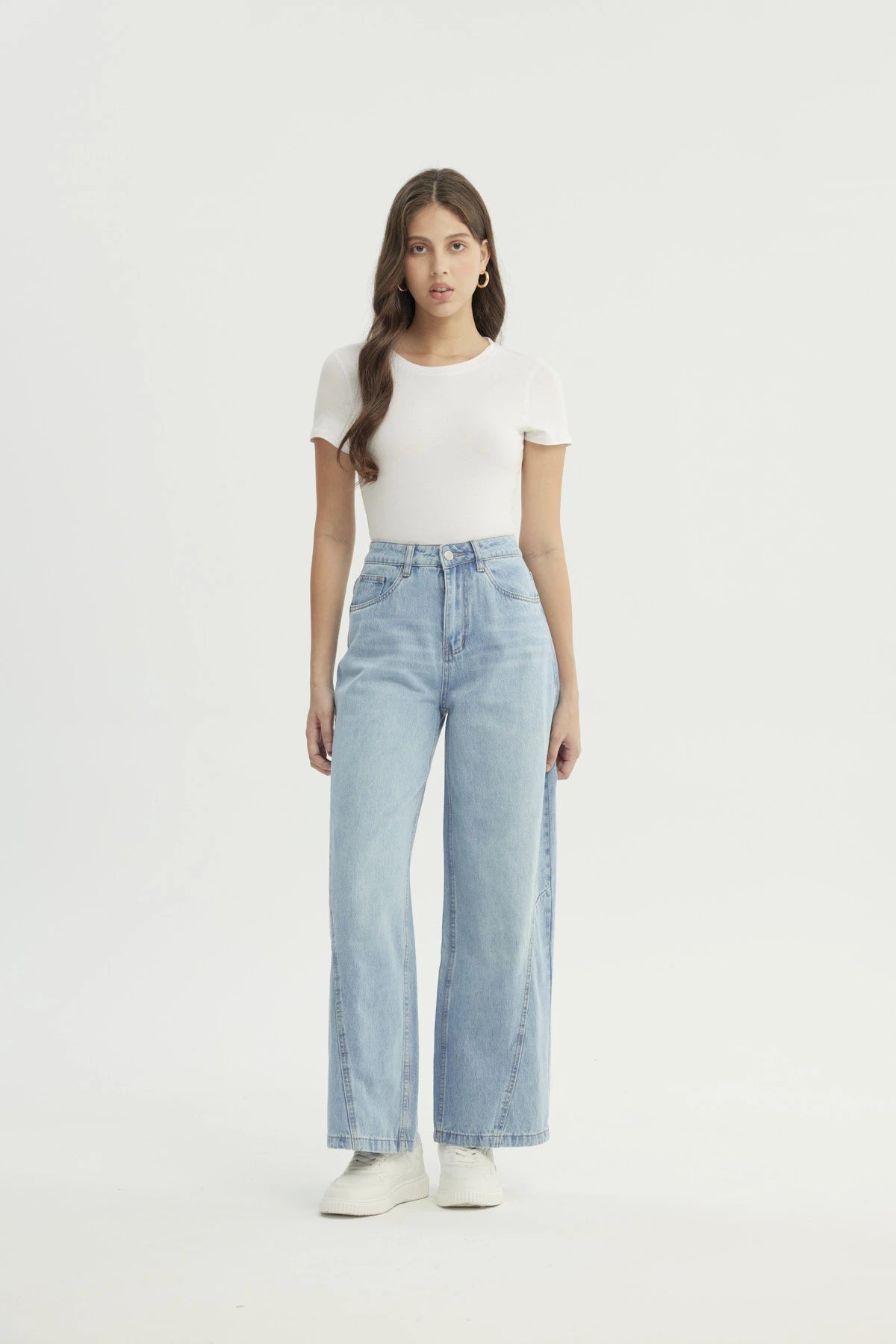 Jeans Mujer Baggy Azul