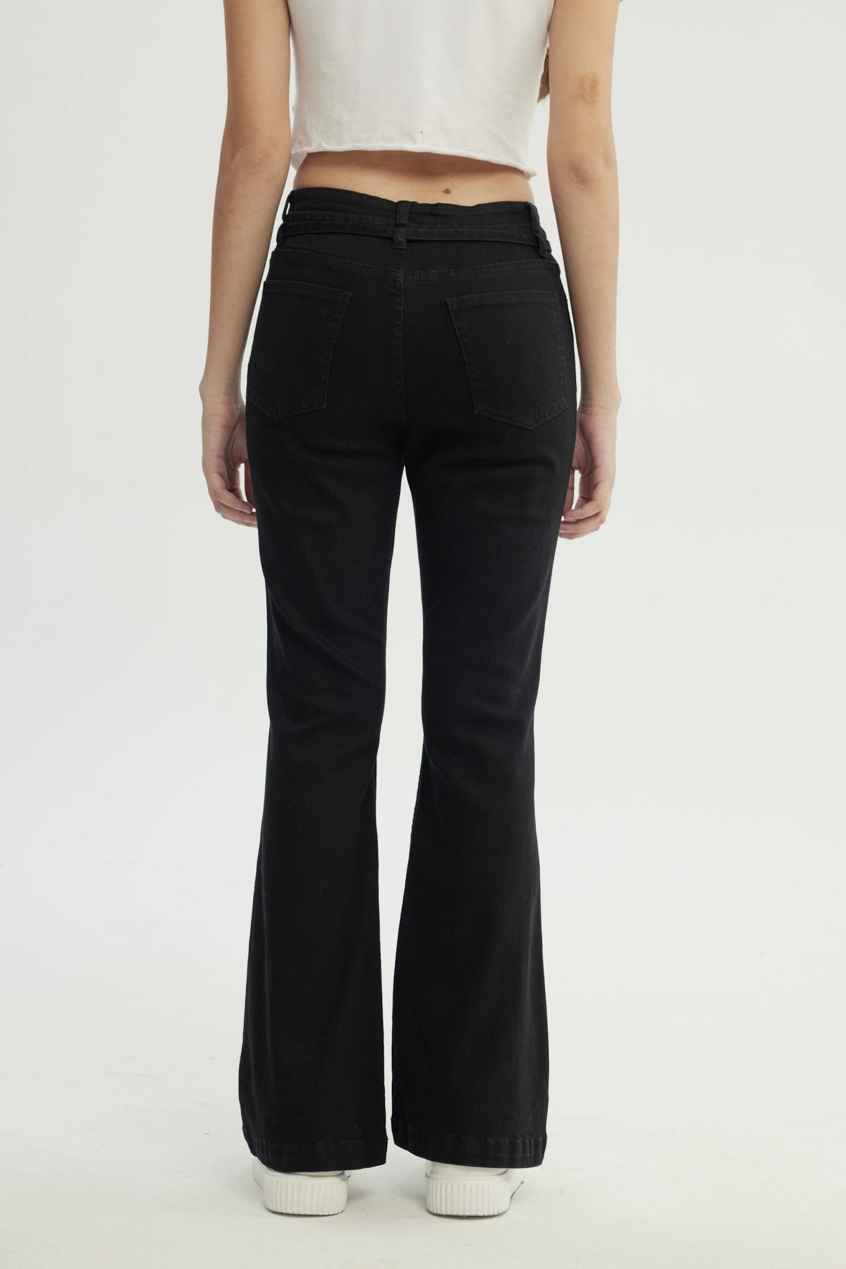 Jeans Mujer Flare Negro