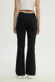 Jeans Mujer Flare Negro