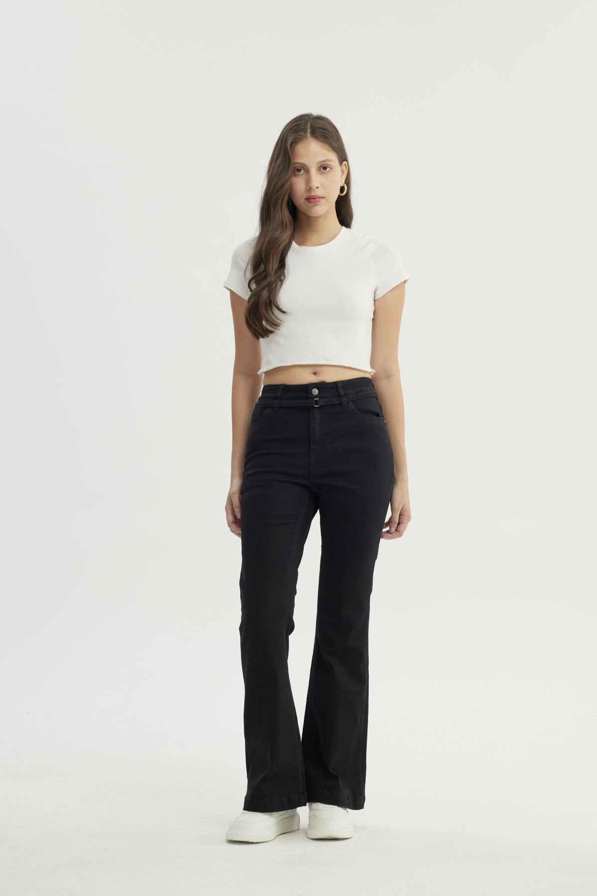 Jeans Mujer Flare Negro