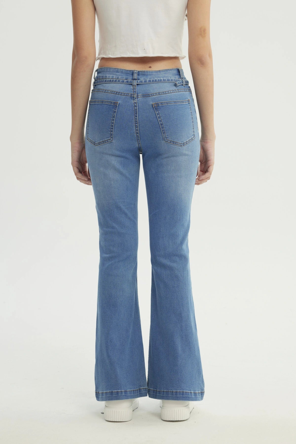 Jeans Mujer Flare Azul