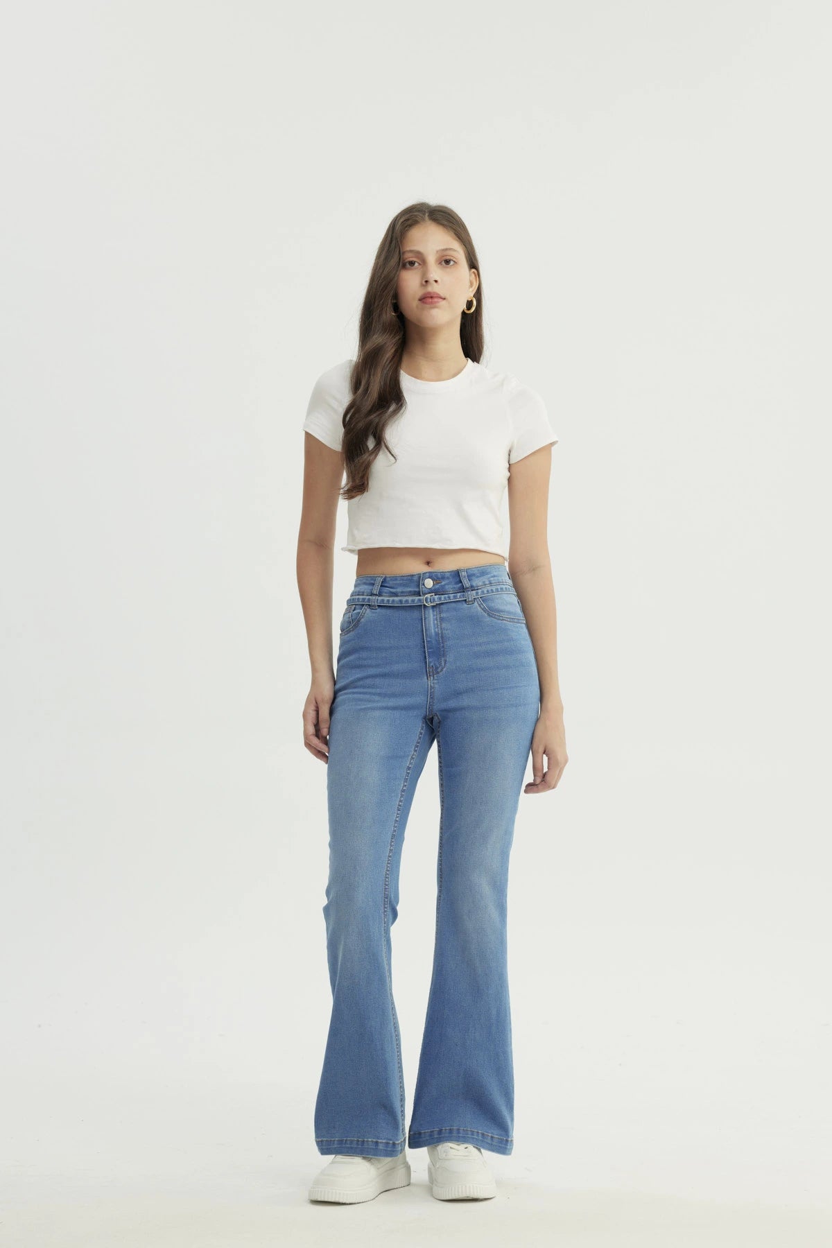 Jeans Mujer Flare Azul