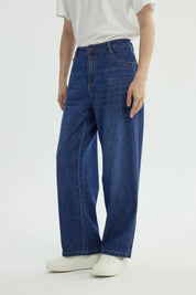 Jeans Mujer Calce Recto Negro