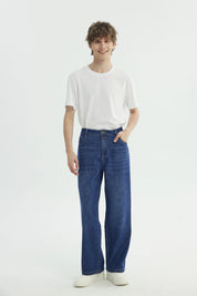 Jeans Mujer Calce Recto Negro
