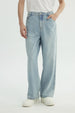 Jeans Straight Hombre Azul Claro