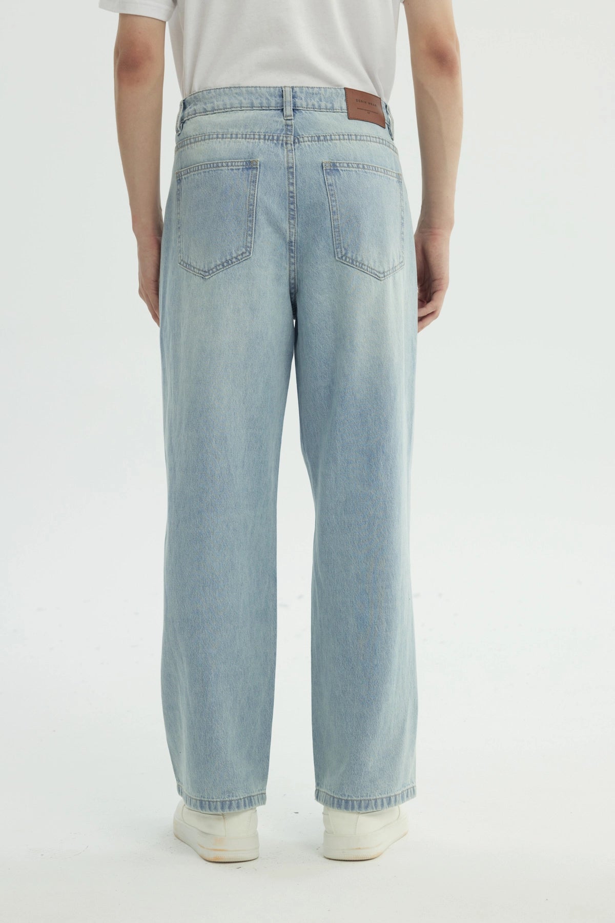 Jeans Straight Hombre Azul Claro