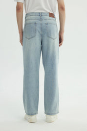Jeans Straight Hombre Azul Claro