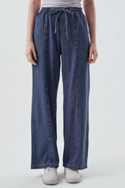 Jeans Calce Recto Mujer Azul