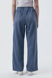 Jeans Calce Recto Mujer Azul