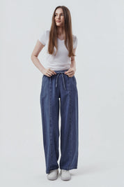 Jeans Calce Recto Mujer Azul