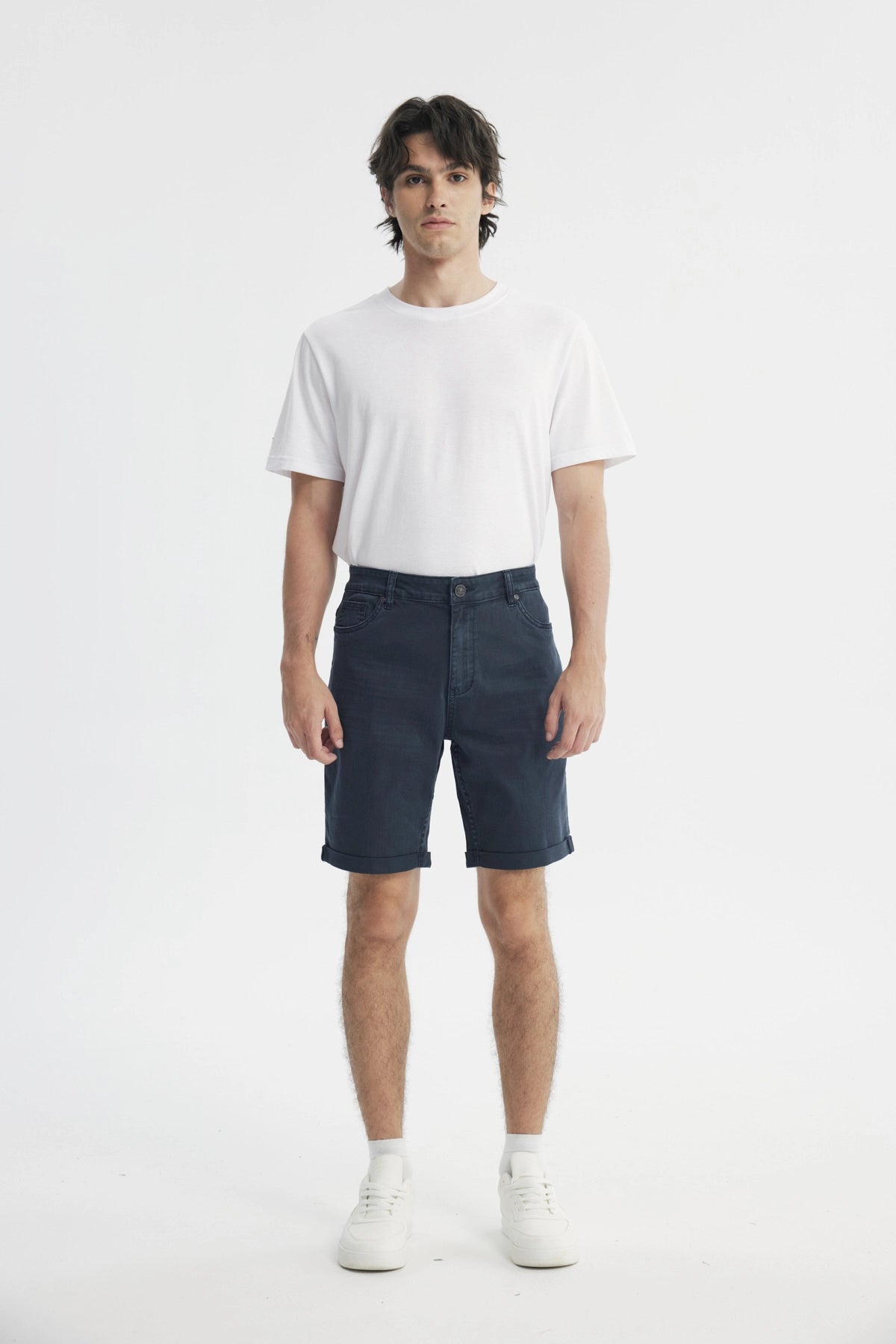 Bermuda Slim Hombre Azul Oscuro