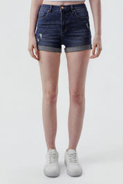 Short Leggins Mujer Azul