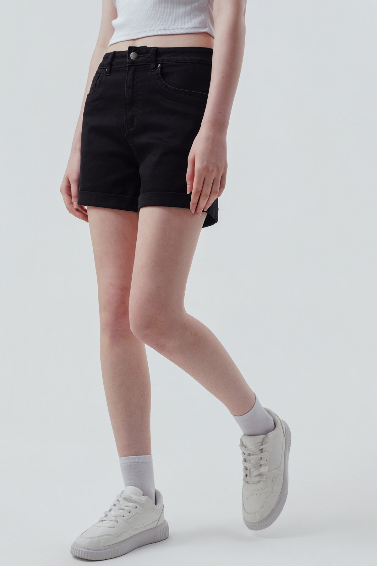 Short Mom Mujer Negro