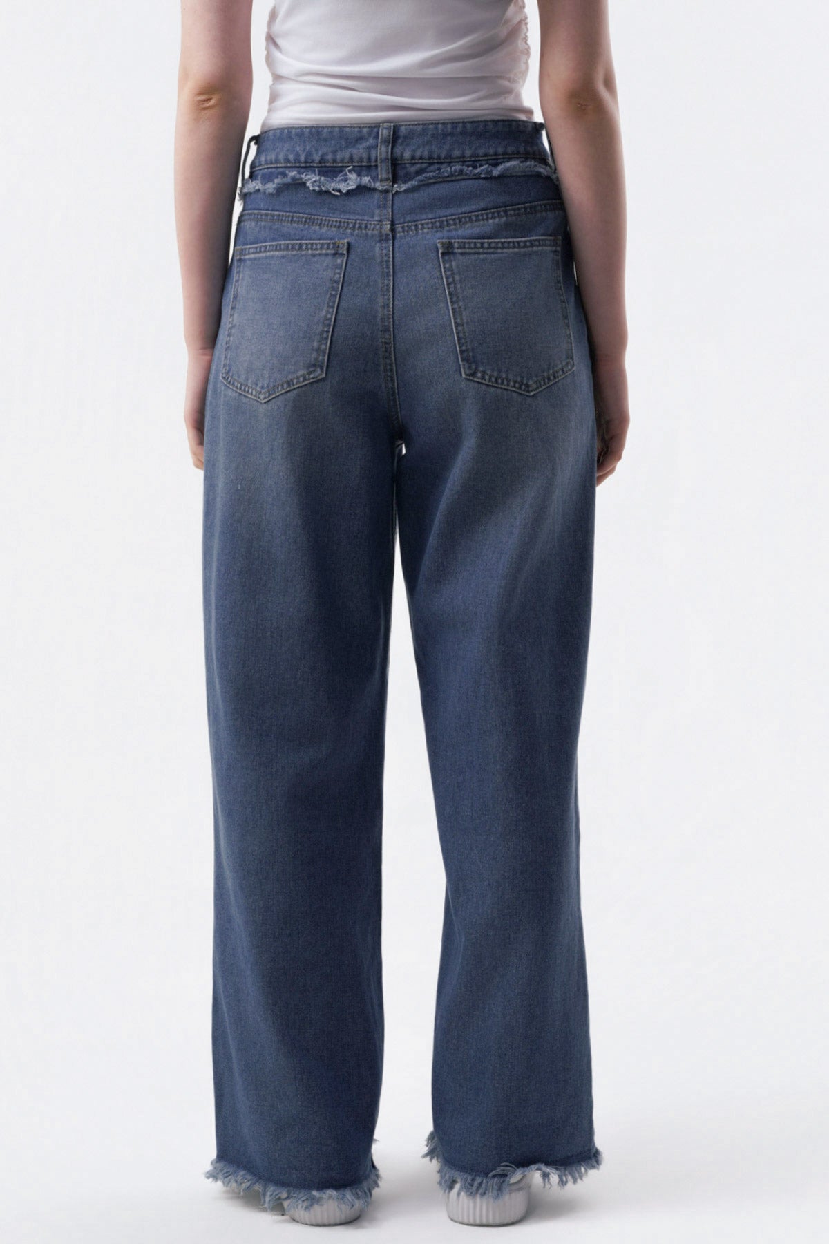 Jeans Calce Recto Mujer Azul
