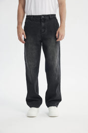 Jeans Straight Hombre Gris