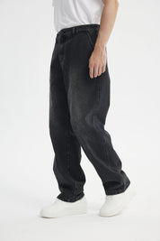 Jeans Straight Hombre Gris