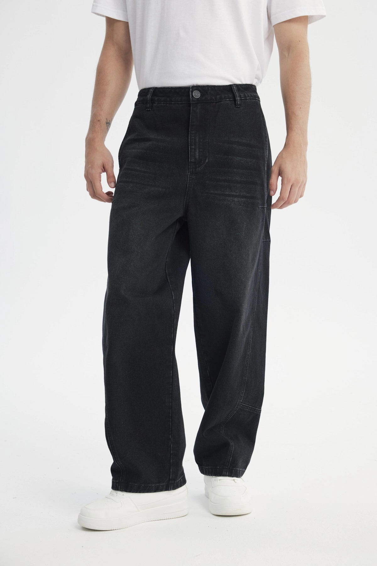 Jeans Baggy Hombre Negro