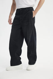 Jeans Baggy Hombre Negro