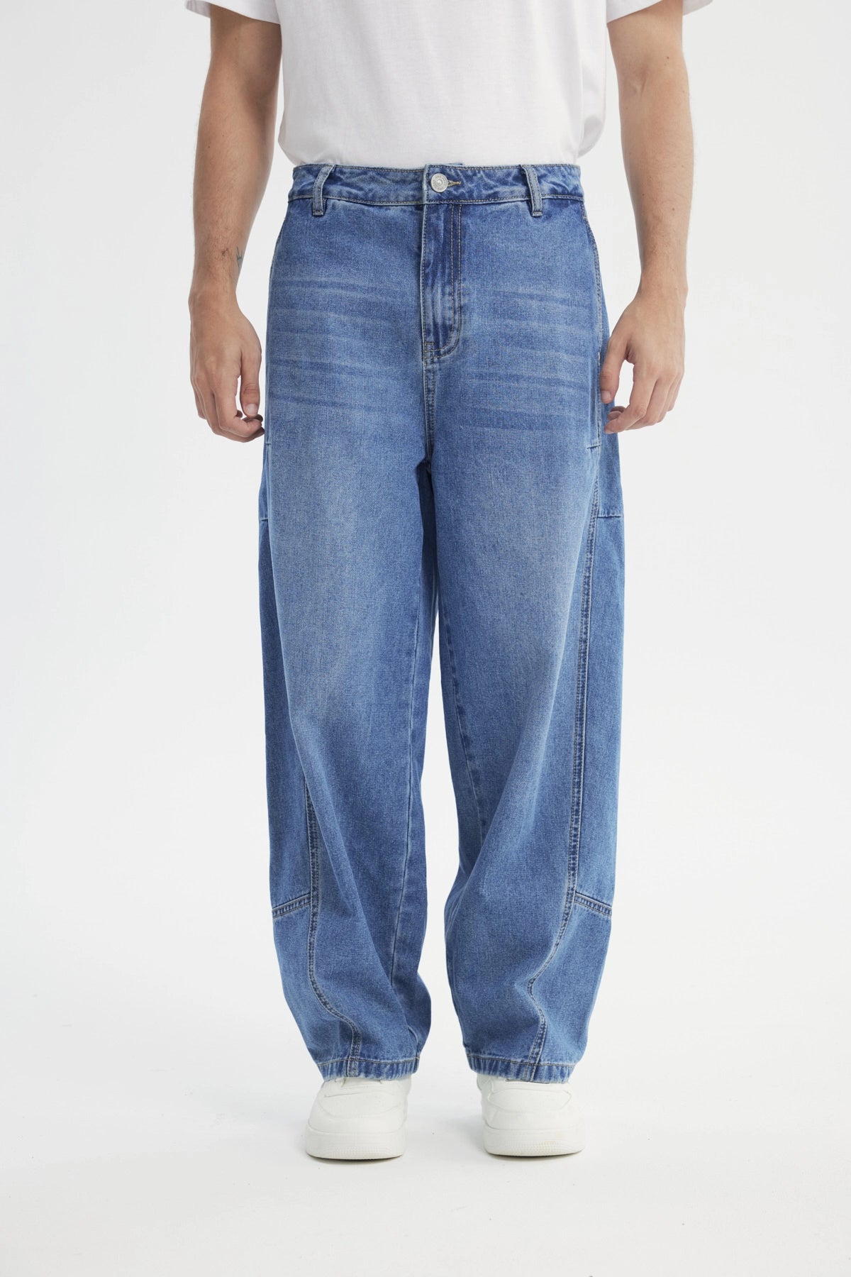 Jeans Baggy Hombre Azul Claro